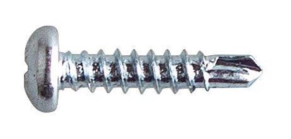 JCP 4.2 x 25mm Pozi Pan Head Self Drilling Screws - Zinc Plated Steel to Steel